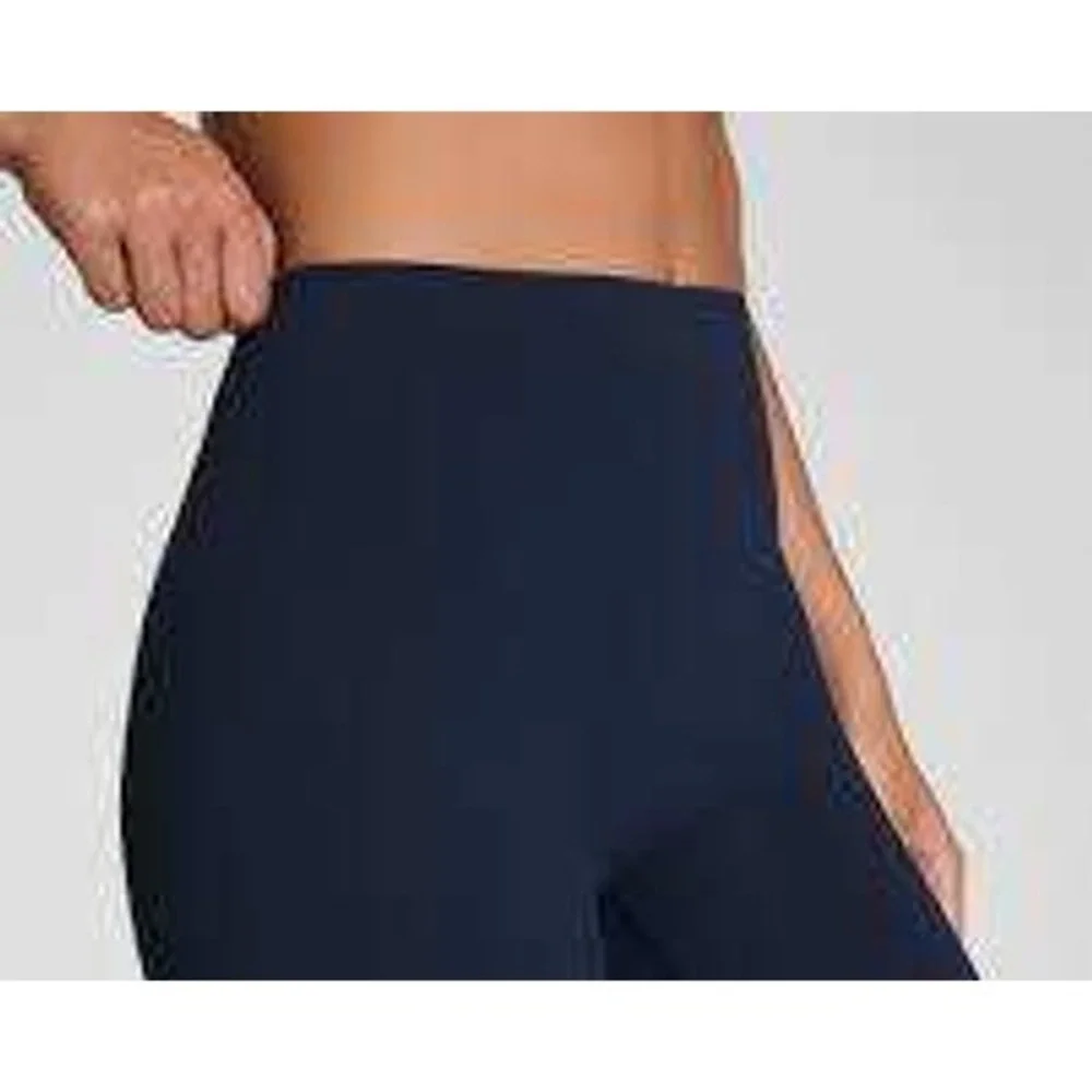 Spanx Thinstincts 2.0 Mid-Thigh Short Navy Blue High Waist Shapewear Large